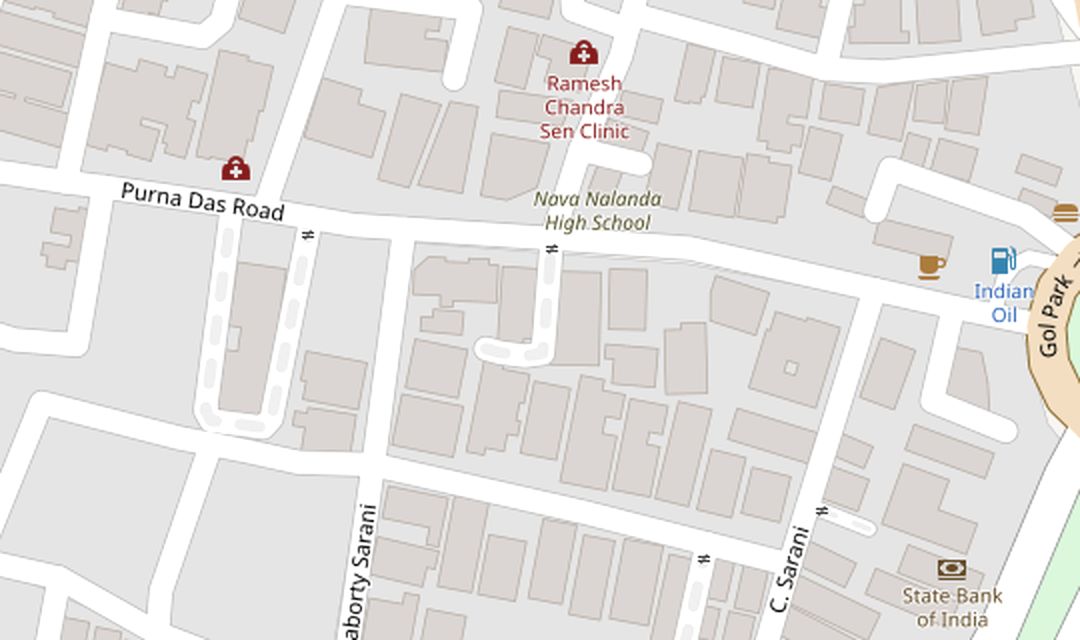 Map of Gariahat, Kolkata